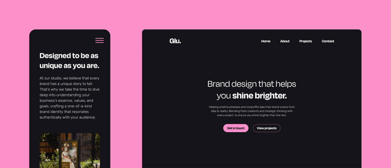 Glu Design Studio Site Banner